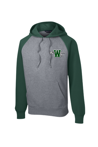 Waxahachie High School | Sweatshirt | Gray & Green Hooded Sweatshirt