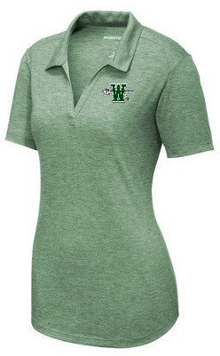Waxahachie High School | Women's Fitted Heather Polo | Green